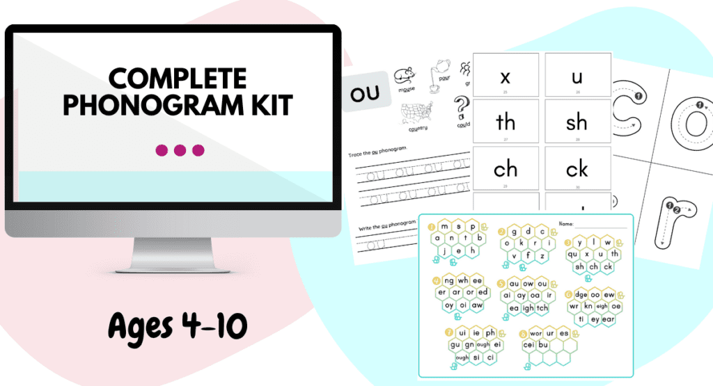 phonogram flashcards and game kit