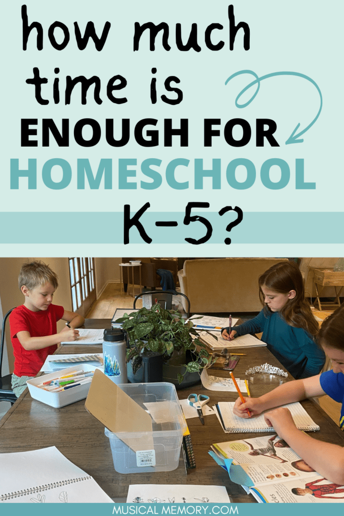 how much time homeschooling