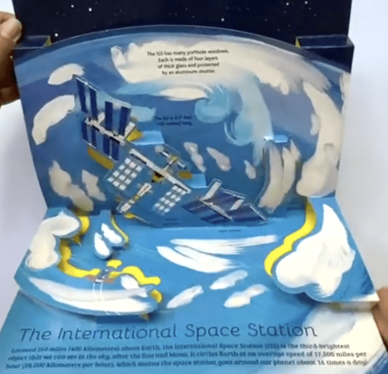 pop up book about space for kids