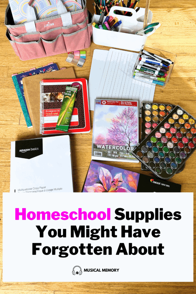 homeschool supplies you might have forgotten