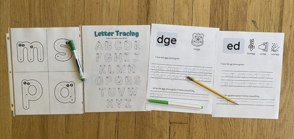 pre writing skills 3