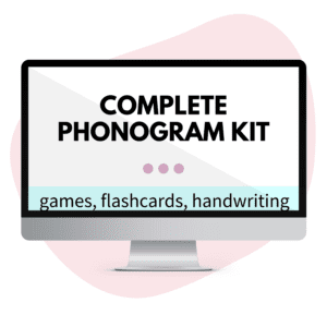phonogram flashcards and game kit