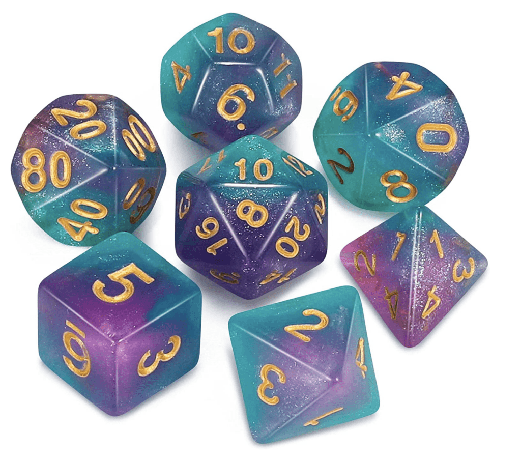 polyhedral dice for homeschool math games