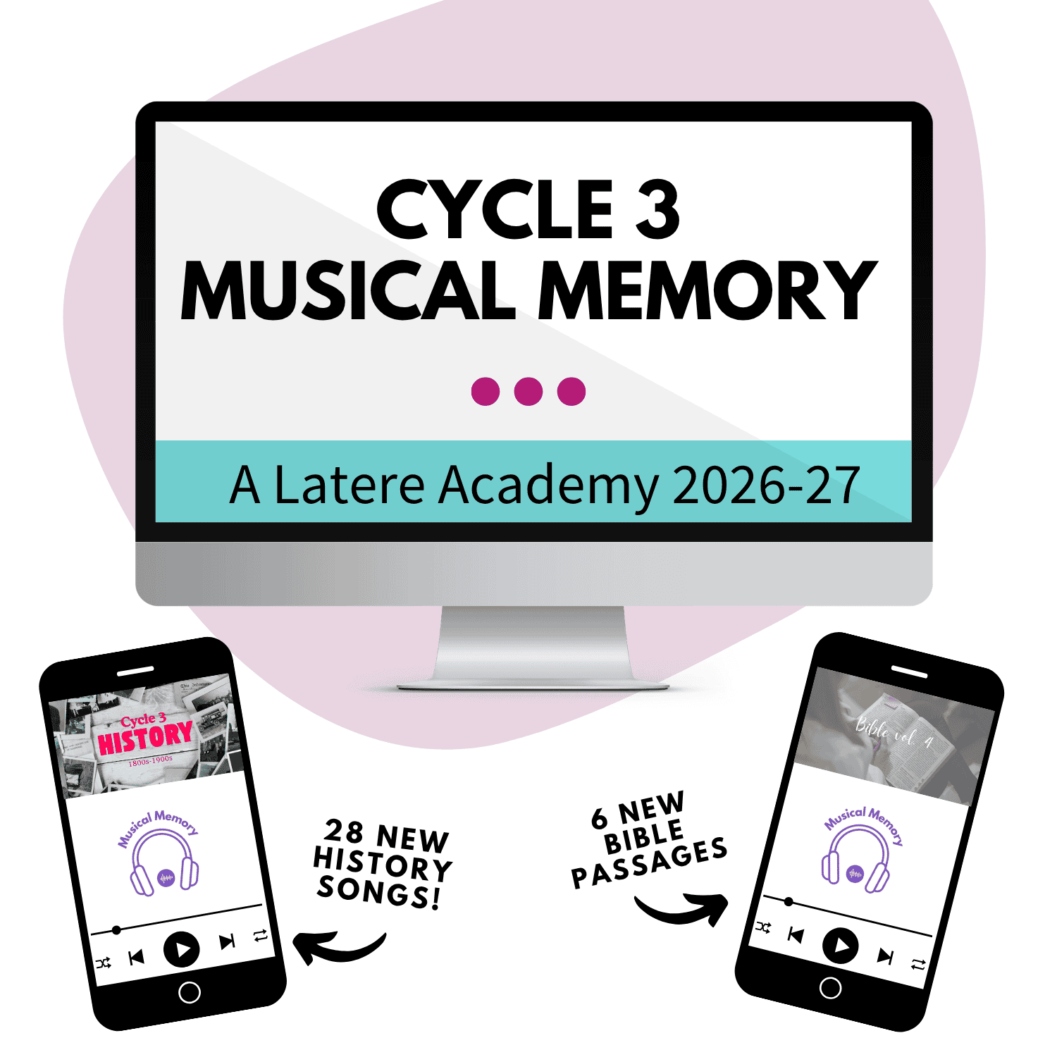 Digital display for Cycle 3 Musical Memory with mobile devices.
