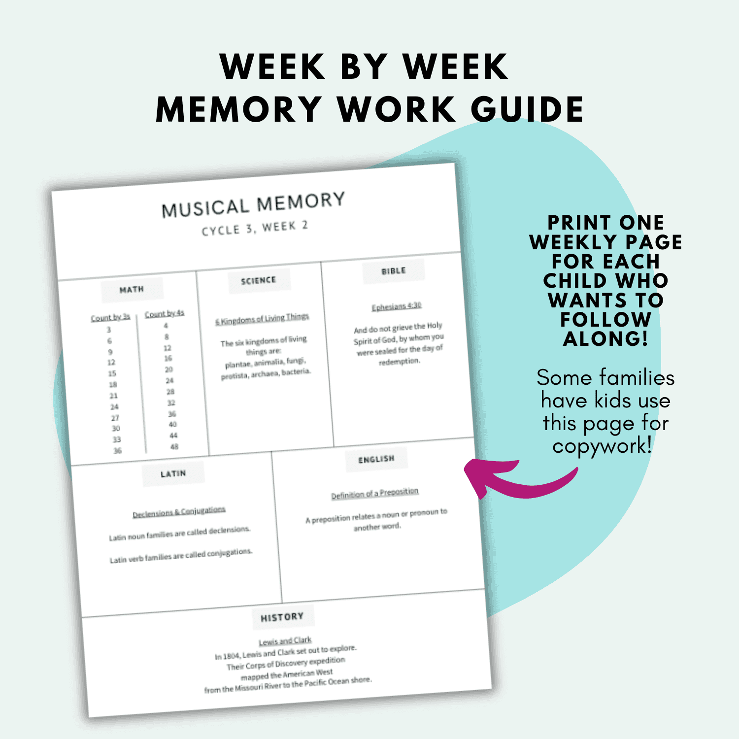 cycle 3 musical memory listing 6