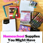 homeschool supplies you might have forgotten