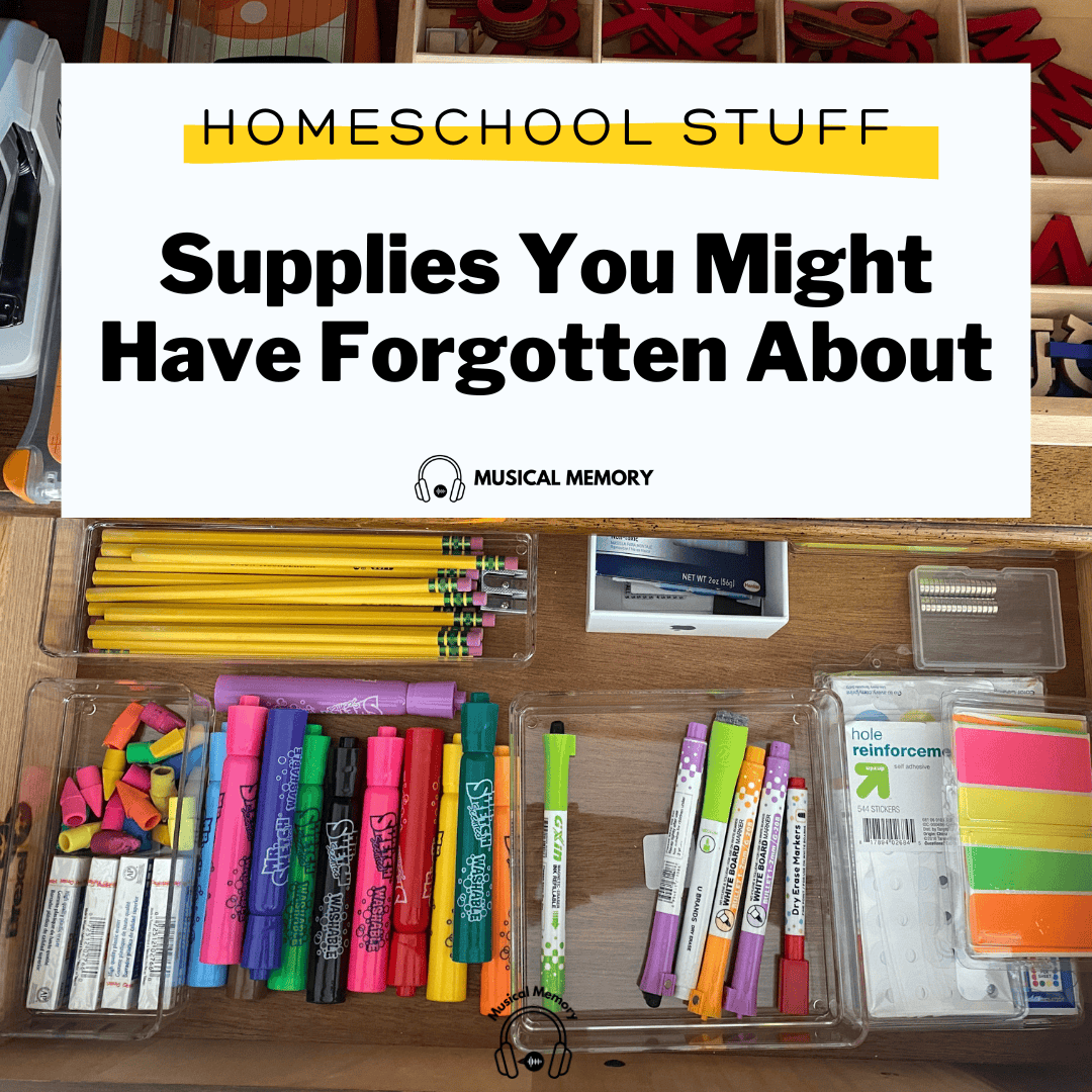 homeschool supplies you might have forgotten