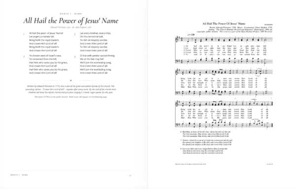 Cycle 3 hymn page