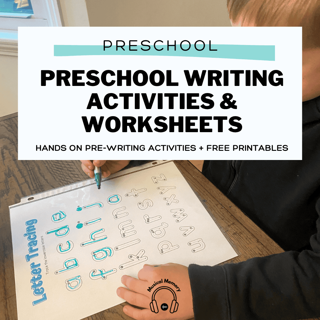 preschool writing activities